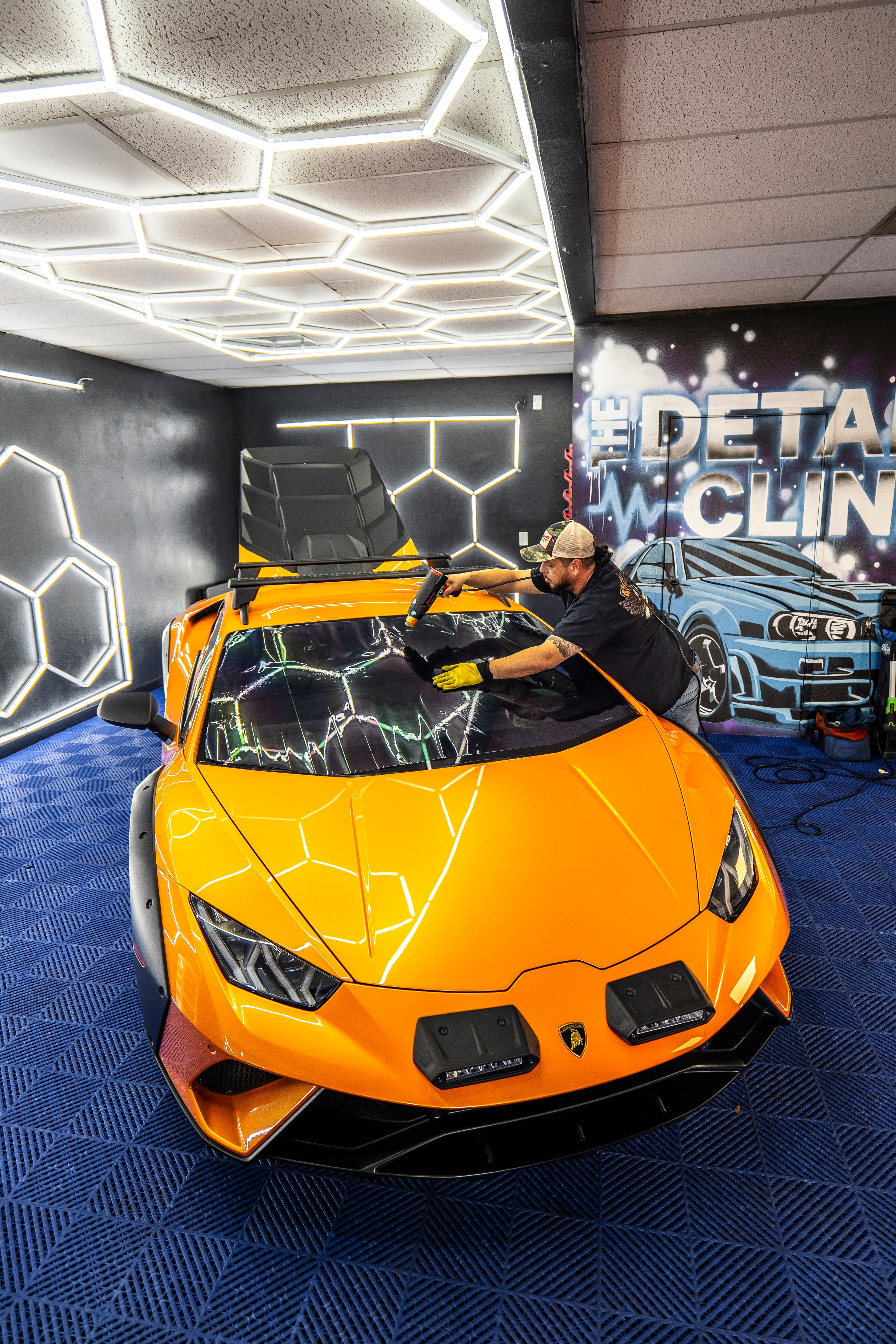 Window tinting process — professional installation